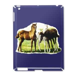  iPad 2 Case Royal Blue of Trio of Horses 