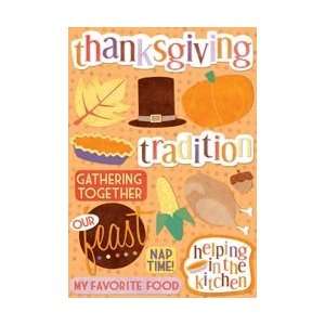   Foster Cardstock Stickers   Thanksgiving Traditions