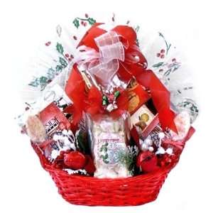   Yuletide Wishes Christmas Holiday Gourmet Snack Food Gift Basket