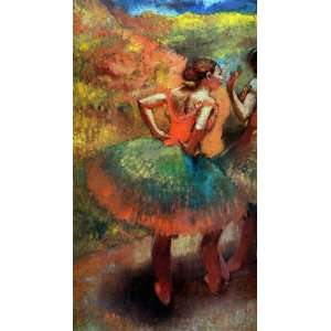 Oil Painting: Dancer Sun: Edgar Degas Hand Painted Art 