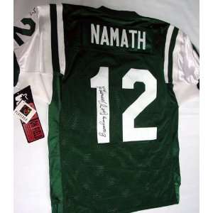Broadway Joe Namath Autographed Jets Jersey & Video Proof