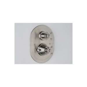   Therm Trim Set with Oval Face Plate and Cross Handles U.5757X APC/TO