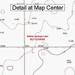   Map   Buffalo Springs Lake, Texas (Folded/Waterproof) Sports