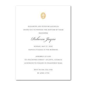   Invitations   Pink Oval Cross Baptism Invitations By Grace Designs
