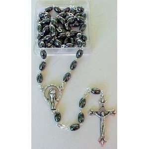  Hematite Oval Beads Rosary
