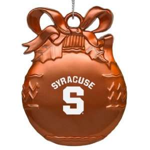   Syracuse University   Pewter Christmas Tree Ornament   Orange: Sports