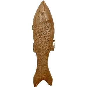   Antiquated Fish Box   South Indian Temple Wood Carving