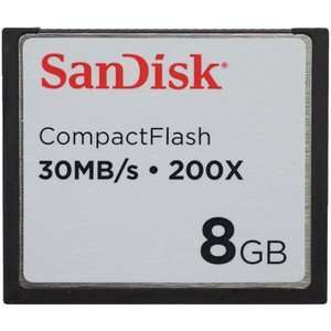  8GB Sandisk CompactFlash Compact Flash Memory Card 30MB/s 