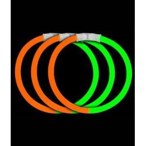  50 8 Glow Stick Bracelets Orange/Green Glowsticks: Toys 
