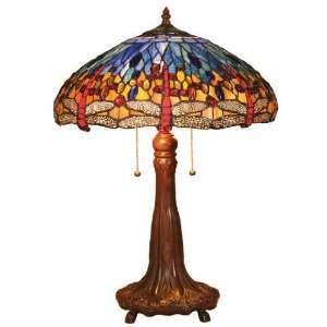   Dragonfly Design Tiffany Styled Table Lamp 