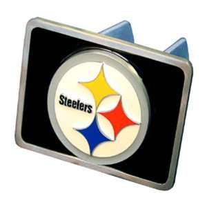   Pittsburgh Steelers NFL Pewter Trailer Hitch Cover: Sports & Outdoors