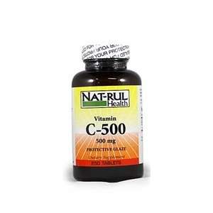  Nat Rul Vitamin C 500mg Tablets 250 Health & Personal 