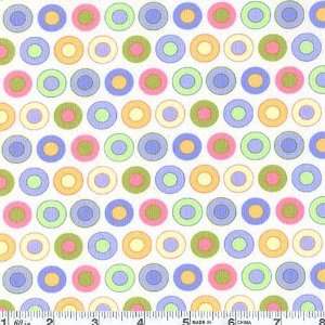  45 Wide Moda Sleepytime Baby Dots White Fabric By The 
