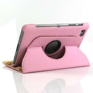  Pink / PU Leather Flip Stand Case for Galaxy Tab GT P6800 