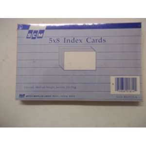  SCM H810SA 5 x 8 Index Cards Salmon Unruled 100 Cards 
