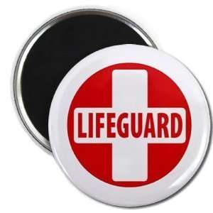  Creative Clam Lifeguard Cross Red White Heroes 2.25 Fridge 