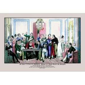 Vintage Art Actors Climax Proteus as Manager of a Theatre Royal in 