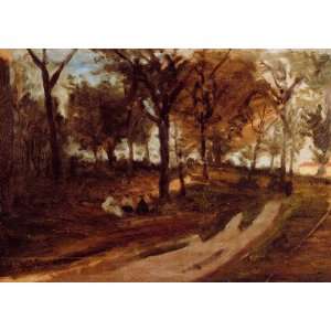  Oil Painting: In the Forest, Saint Cloud (sketch): Paul 