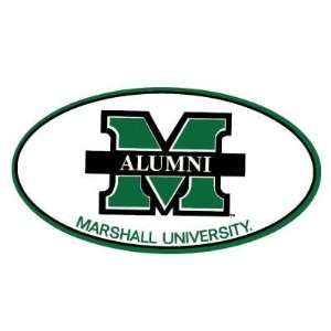  Marshall Thundering Herd Decal Oval M Alumni Sports 