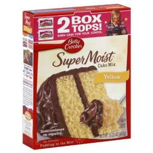 Betty Crocker Supermoist Cake Mix Yellow 2 Box Tops 