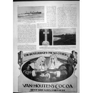  1904 VAN HOUTEN COCOA SHIP CAROLINE MEMORIAL FREMINGTON 