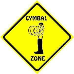  CYMBAL ZONE sign * street music instrument