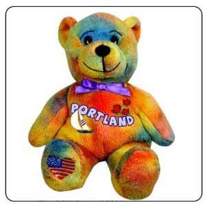   : Portland Symbolz Plush Multicolor Bear Stuffed Animal: Toys & Games