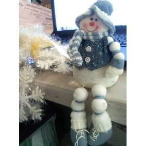 Stuffed Plush Snowman made of Cotton and BUTTONS10 