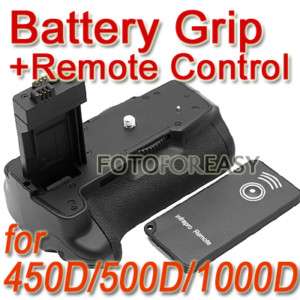 Battery Grip for Canon 450D 500D 1000D XS XSi T1i BG E5  