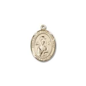    Our Lady of Perpetual Help Medium 14kt Gold Rosary Center Jewelry