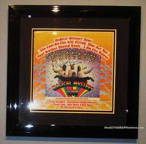 Paul McCartney Autographed Beatles LP Signed PSA framed  