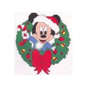  Disney Babies Cross Stitch Kit Mickey Wreath Home 