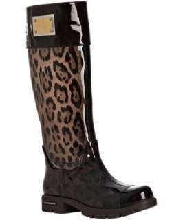   patent trim tall rain boots  