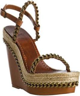 Christian Louboutin brown leather and chain Macarena 120 wedges 
