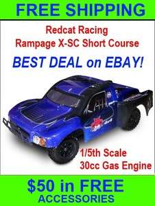 Redcat Racing Rampage X SC 1/5 Short Course XSC Gas $50 in Free 
