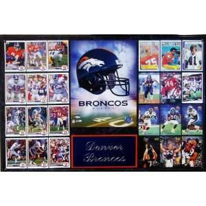 DENVER BRONCOS 16x 24 Team History Plaque  Sports 