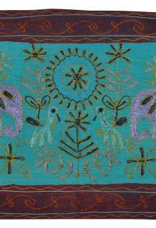 Indian Wall Hanging Embroidered Cotton Decorative Tapestry Wall Decor 