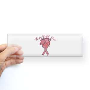   Clear Cancer Pink Ribbon Survivor Hope Faith Love 