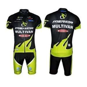  Merida Multivan Team Short Sleeves Cycling Jersey with Bib 
