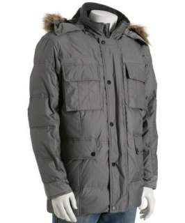 Michael Kors grey quilted Fairbanks hooded down parka   up 