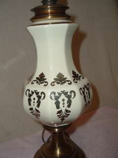 Vintage Westwood Porcelain/Brass Lamp Nice Big  