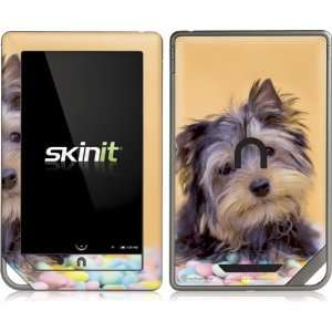  Skinit Yorkie Puppy with Candy Vinyl Skin for Nook Color 