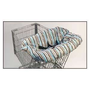    Shopping Cart and High Chair Cover  Chocolate/Aqua Dots Baby