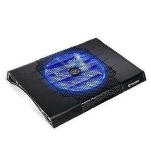   Cooling Stand With Quiet 230mm Blue LED Fan ABS Plastic Black Metal