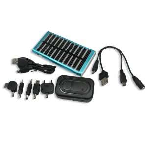  Solar Panel USB Charger for Cell Phone / MP3 / PDA Blue 