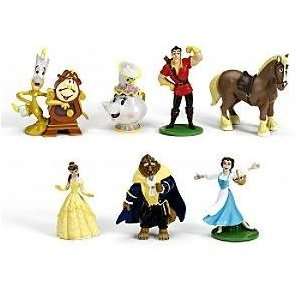  Disney Beauty and the Beast 7 Piece Figurine Set with 