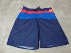   WAVE Navy Blue, Red & Blue Bathing Suit Swim Trunks Shorts XL NEW