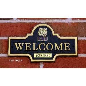  Club Louisiana State Tigers Personalized Welcome Plaque Sports