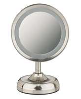 Conair, Round Satin Nickel Chrome Finished Makeup Mirror