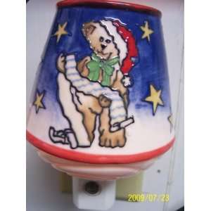   Bear Kringles List Porcelain Night Light with Sensor